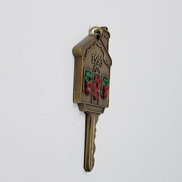 1993 Hallmark New Home Enamel Die-Cast Metal Keepsake Holiday Ornament. - Picture 5 of 6